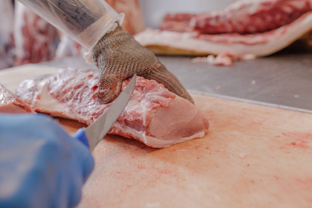 boucher viande couteau broyeur-dénerveur