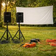 découvrez les accessoires indispensables pour un cinéma en plein air réussi : enceintes, rallonges électriques, bâches et bien plus pour une soirée cinéma parfaite sous les étoiles.