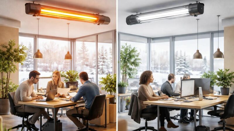 découvrez les avantages des tubes radiants gaz ou électriques pour chauffer efficacement les bureaux en hiver, alliant confort, économie d'énergie et rapidité de chauffe.