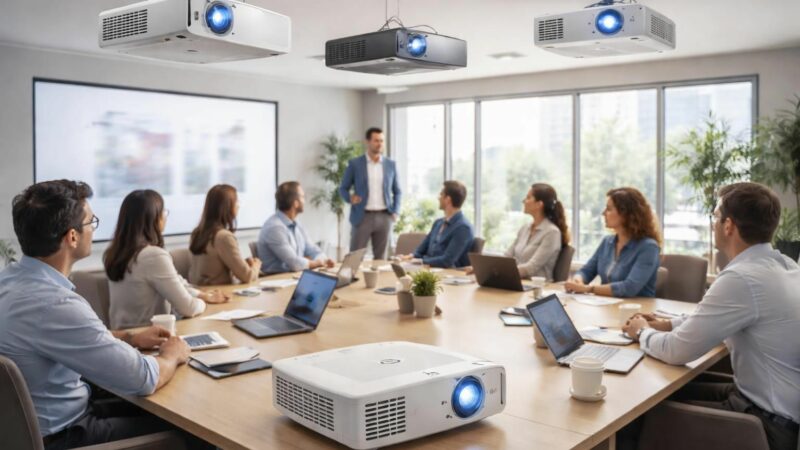 découvrez notre sélection de 5 vidéoprojecteurs led benq alliant silence et luminosité idéale pour vos réunions professionnelles.