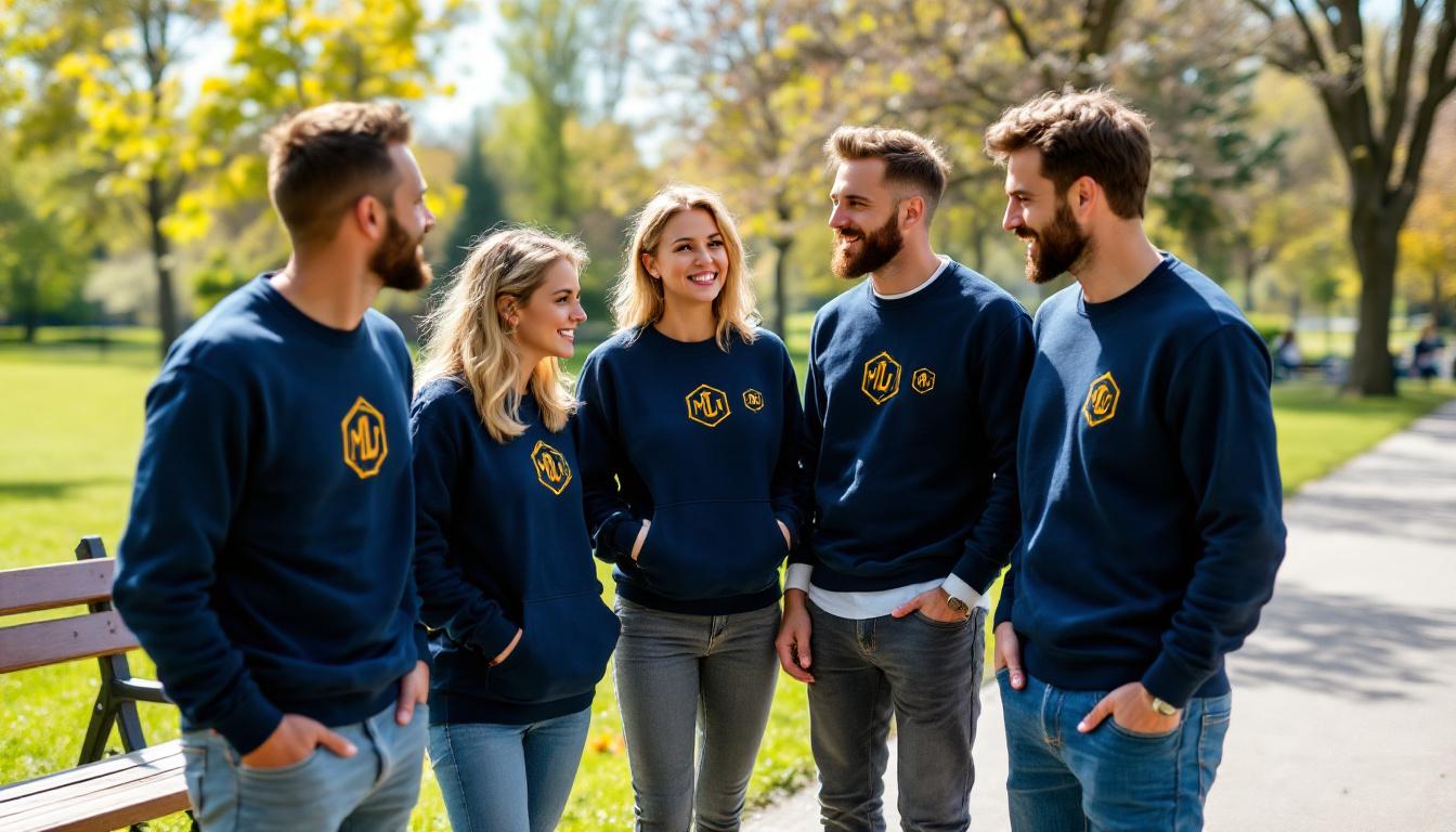 découvrez notre sweat personnalisé avec broderie de logo, alliant confort exceptionnel et originalité unique pour un style incomparable.