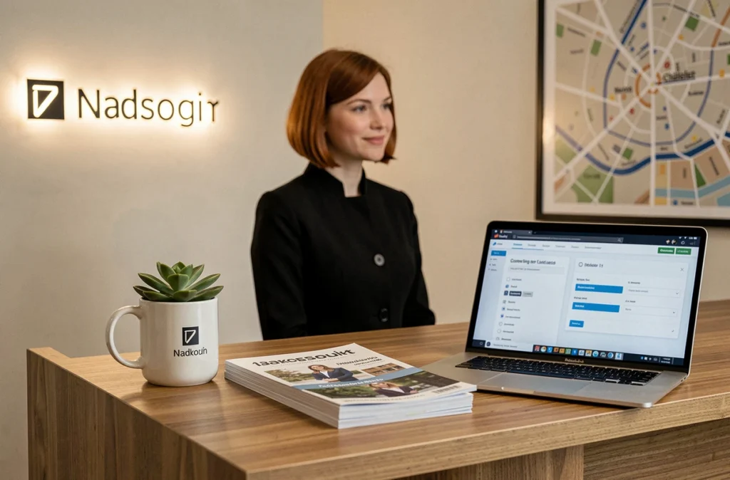 Accueil et bureau d'entrée d'un espace de coworking professionnel à Châtelet Paris