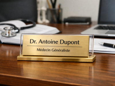la plaque professionnelle