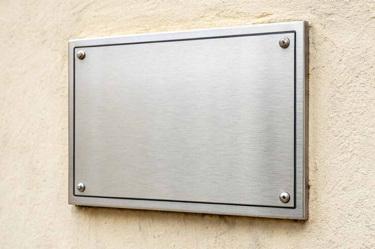 plaque sur mesure