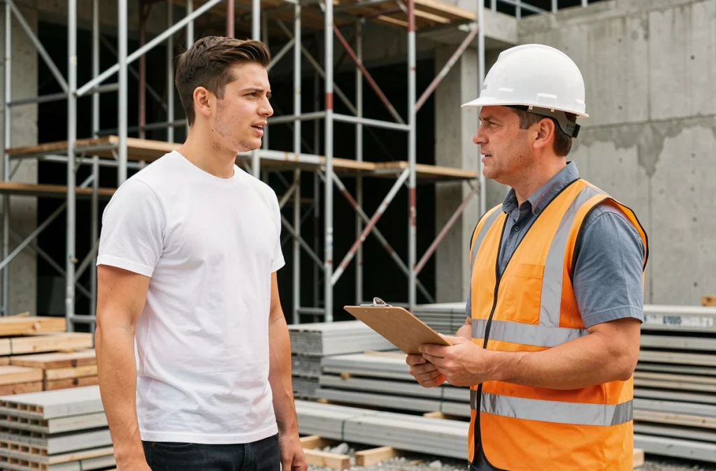 Recrutement sans CV dans le secteur de la construction, évaluation directe des compétences sur chantier